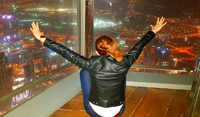 Me Burj Khalifa at the top