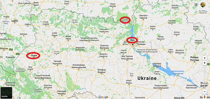 Ukraine map - TRIP